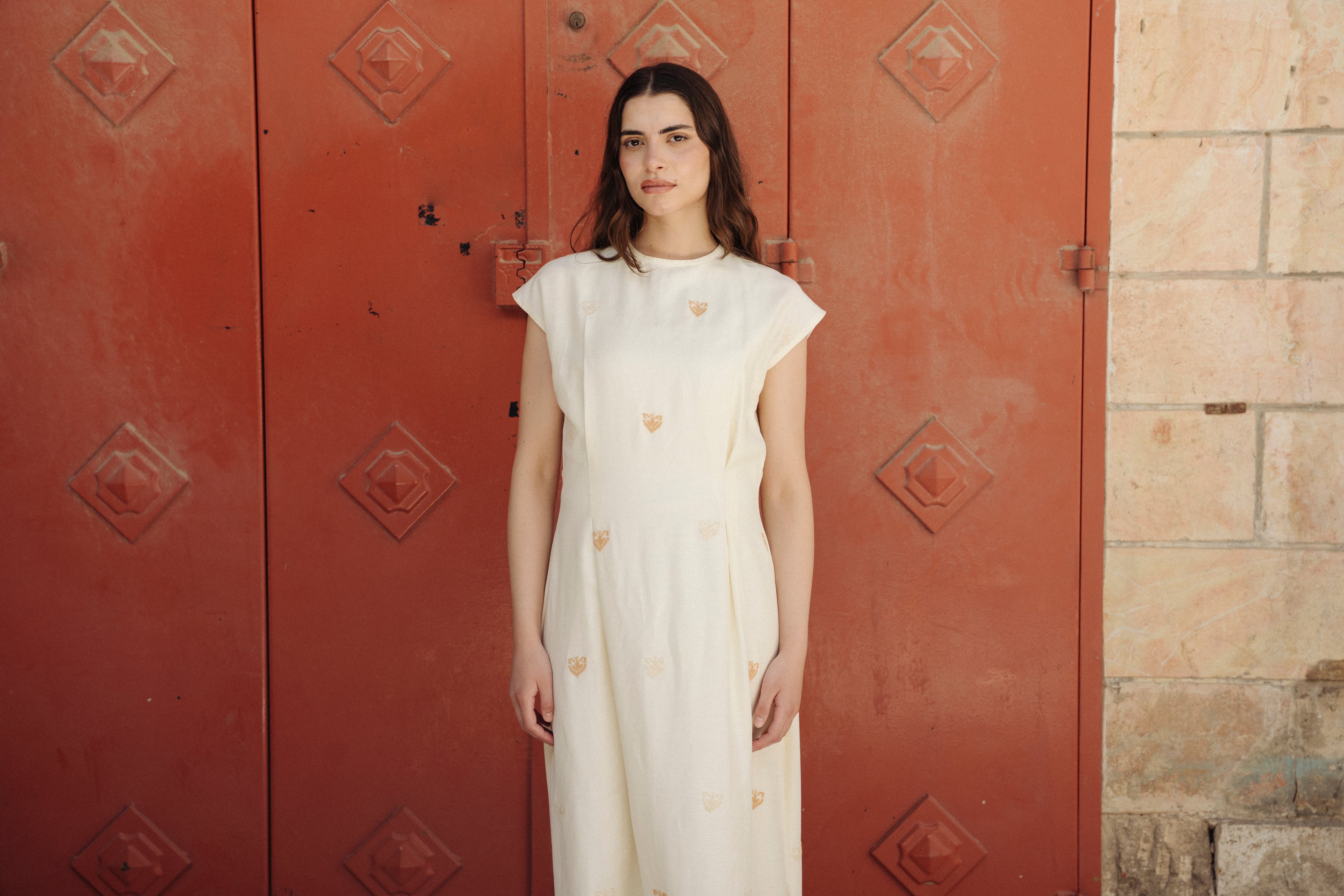 Light Linen Short Sleeve Dress