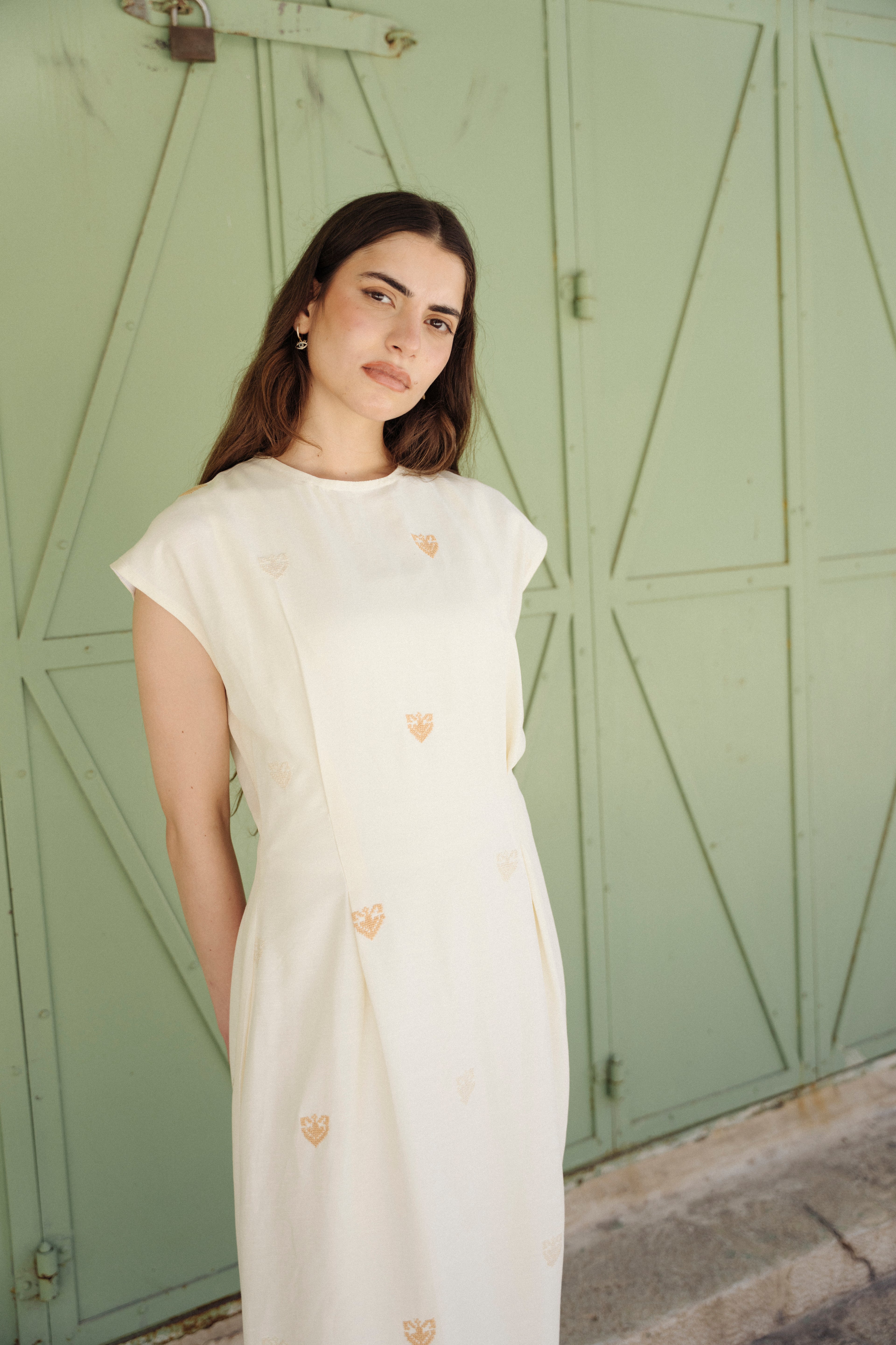 Light Linen Short Sleeve Dress