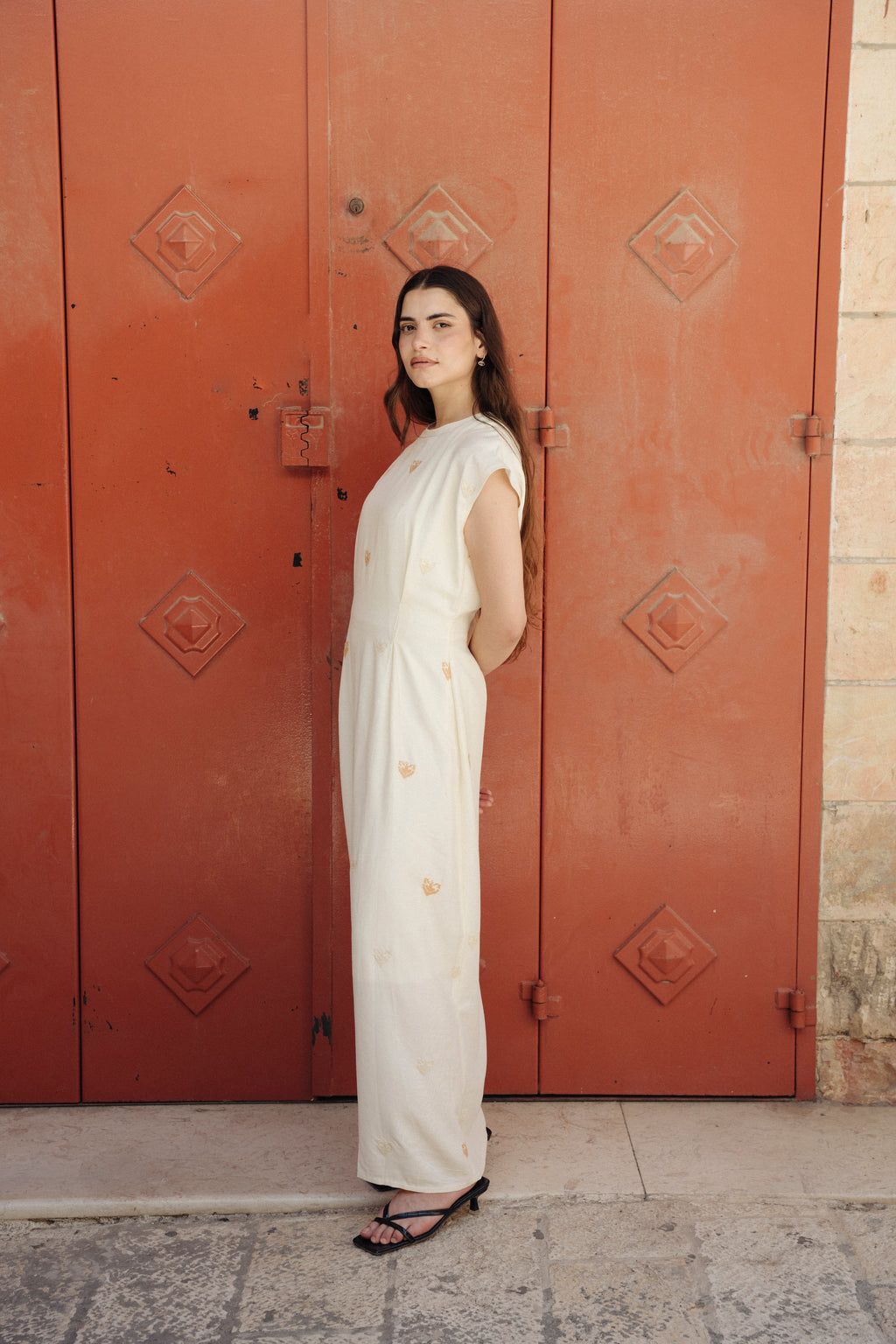 Light Linen Short Sleeve Dress
